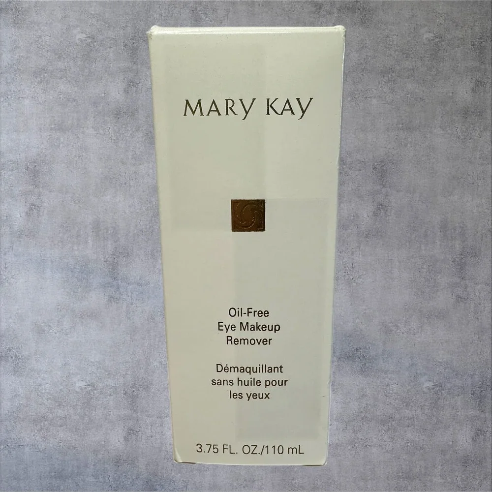 Mary Kay Oil-Free Eye‎ Makeup Remover 089100 3.75oz White Cap New Dual Phase